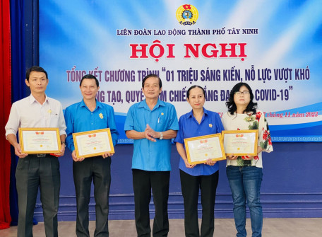 TP. Tây Ninh: Hơn 890 sáng kiến tham gia chương trình “1 triệu sáng kiến – nỗ lực vượt khó, sáng tạo, quyết tâm chiến thắng đại dịch Covid-19”