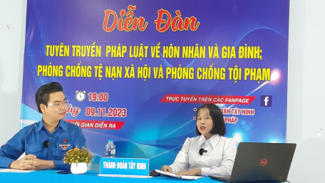 Thành phố Tây Ninh: “Tuyên truyền pháp luật về hôn nhân và gia đình; phòng chống tệ nạn xã hội và phòng chống tội phạm” năm 2023.