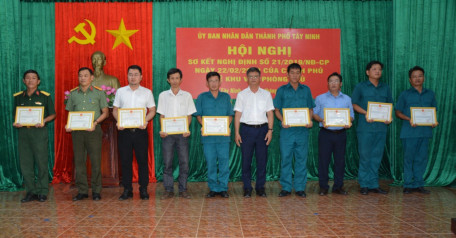 Thành phố Tây Ninh: Sơ kết 5 năm thực hiện công tác xây dựng khu vực phòng thủ
