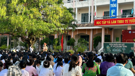 Trường Cao đẳng Sư phạm Tây Ninh tổ chức tuyên truyền những điểm mới của Luật trật tự, an toàn giao thông đường bộ năm 2024