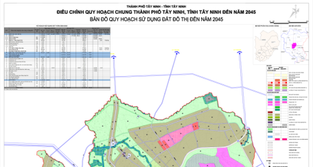 Ủy ban nhân dân tỉnh phê duyệt đồ án điều chỉnh quy hoạch chung thành phố Tây Ninh, tỉnh Tây Ninh đến năm 2045