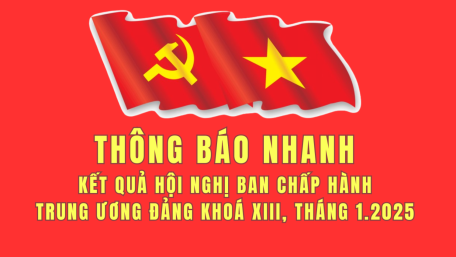 Thông báo nhanh kết quả Hội nghị Ban Chấp hành Trung ương Đảng khoá XIII, tháng 1.2025